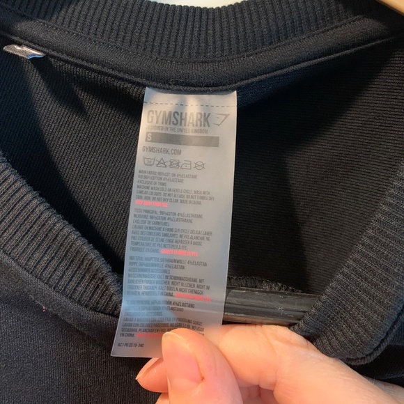 Gymshark Ori Sweater Black Cropped Sweatshirt S - Picture 15 of 15